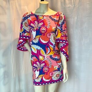 Trina Turk “Casablanca” Swim Cover Up Tunic Dress